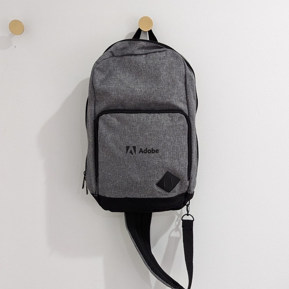 Two sections Adobe cross back backpack